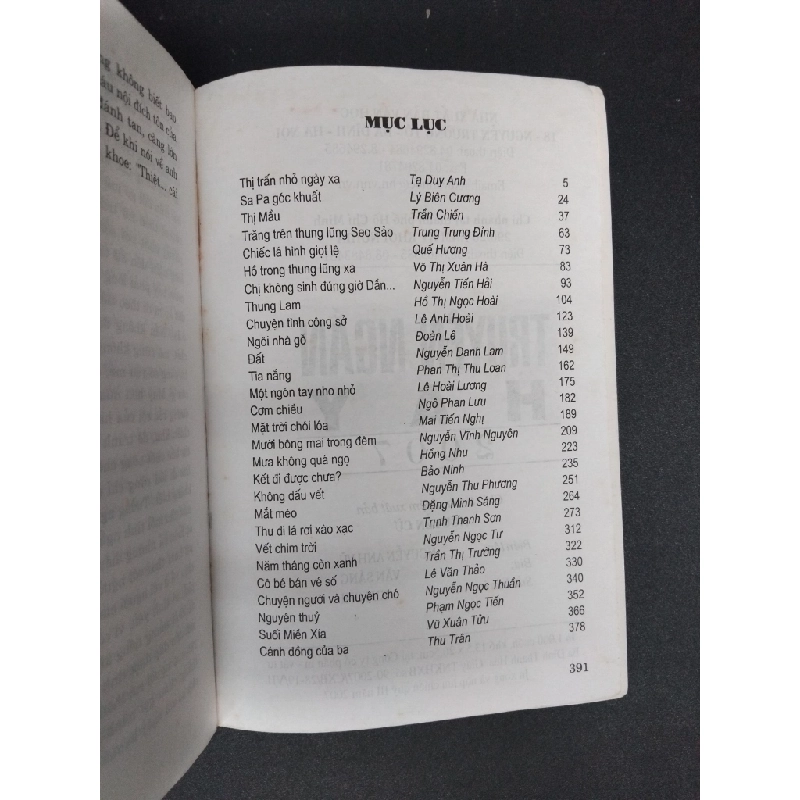 Truyện ngắn hay 2007 mới 80% ố có viết trang đầu 2007 HCM1008 Nhiều tác giả VĂN HỌC Oreka-Blogmeo 202124