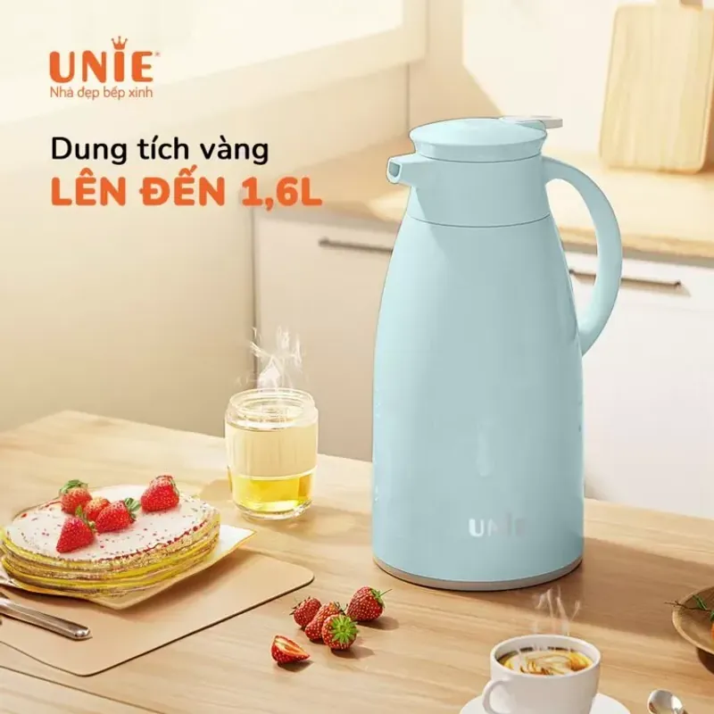 Phích giữ nhiệt UNIE UKW06 1.6l màu xanh chính hãng mới 100% 593109