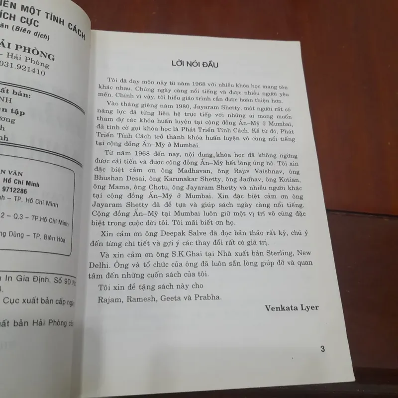 VENKATA LYER - Làm thế nào để PHÁT TRIỂN TÍNH CÁCH MẠNH MẼ & TÍCH CỰC 736513