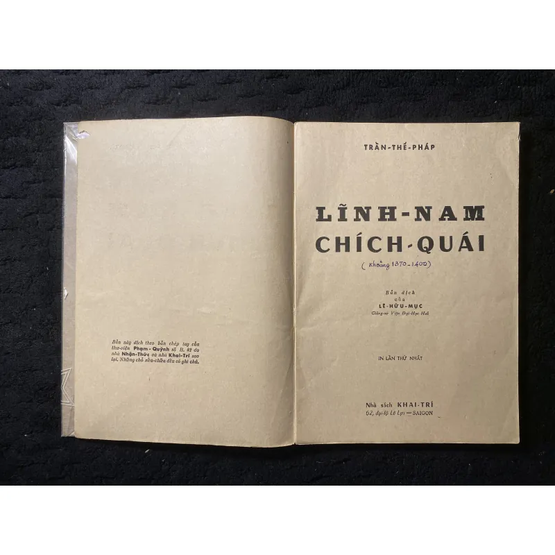 [ sách xưa] Lĩnh Nam Chích Quái- Trần Thế Pháp 1037309