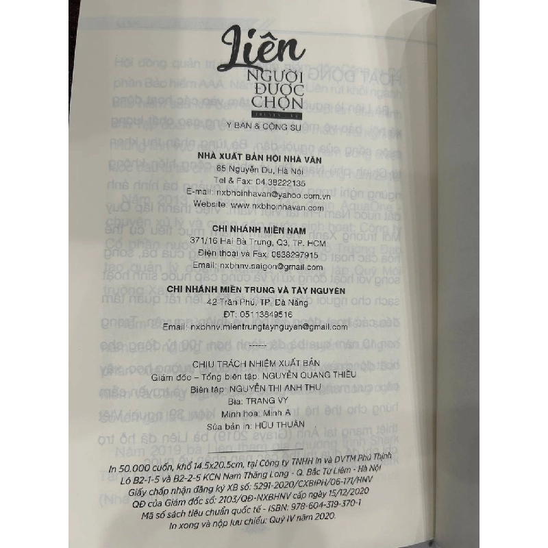 Liên - Người Được Chọn (Truyện ký) - Y Ban và Cộng Sự - Y Ban và Cộng Sự 961057