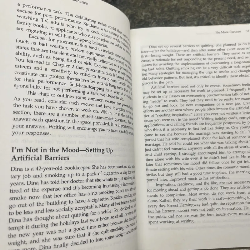 Living without procrastination Susan Roberts hard cover 735126