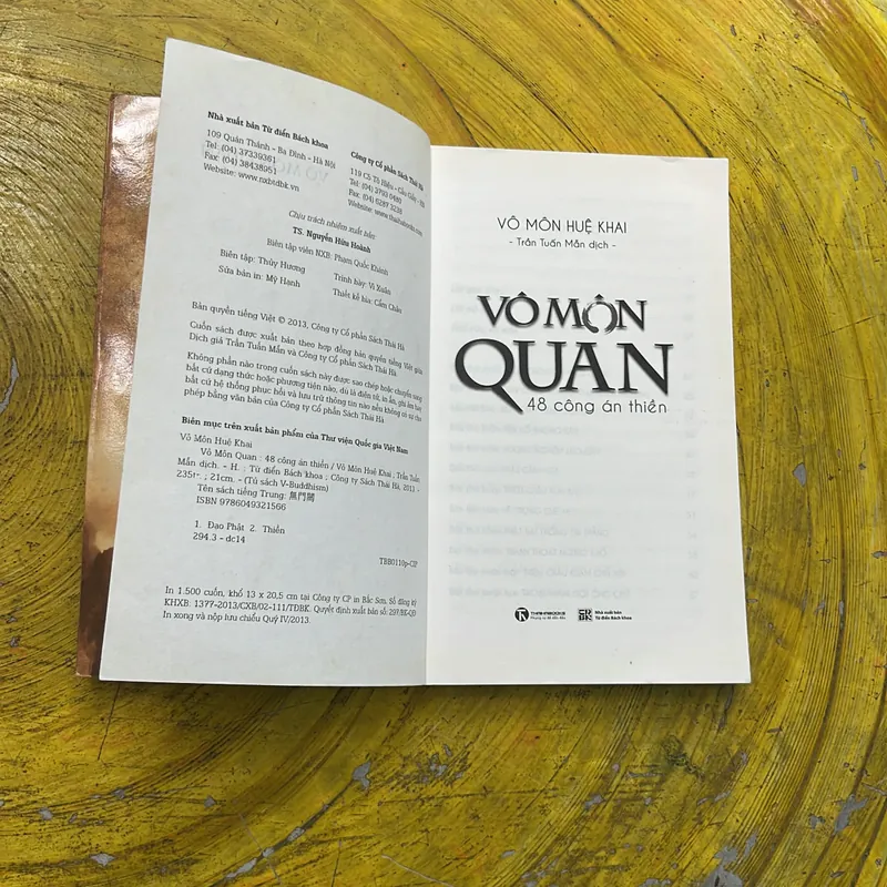 VÔ MÔN QUAN 48 CÔNG ÁN THIỀN- VÔ MÔN HUỆ KHAI 591116