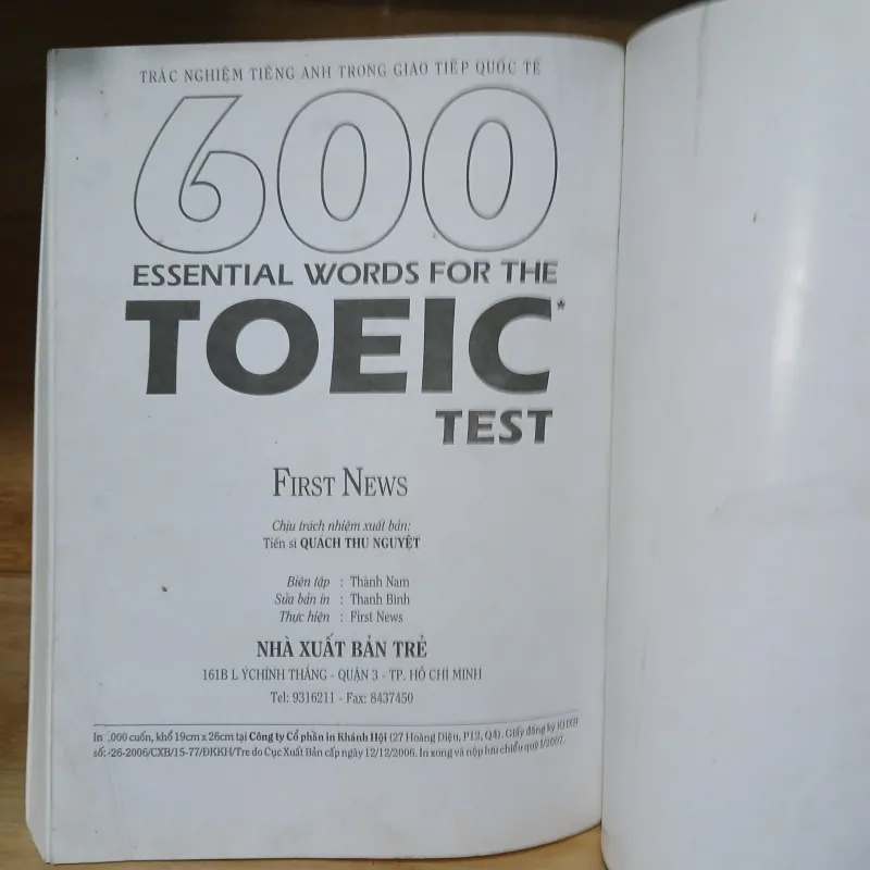 600 Essential Words For The Toeic - Dr. Lin Lougheed 936826