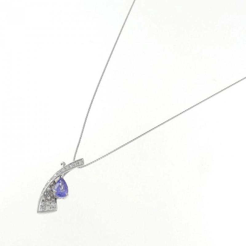 Dây chuyền Tanzanite PT900/PT850 0.85CT - Hàng hiệu Authentic 863741