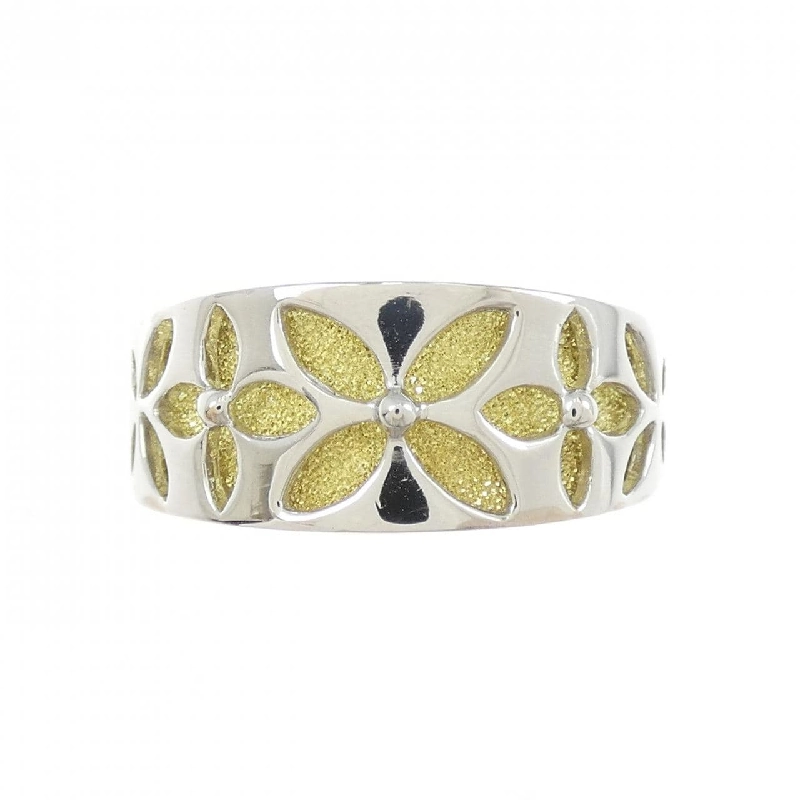 Nhẫn hoa K18YG/PT900 669100