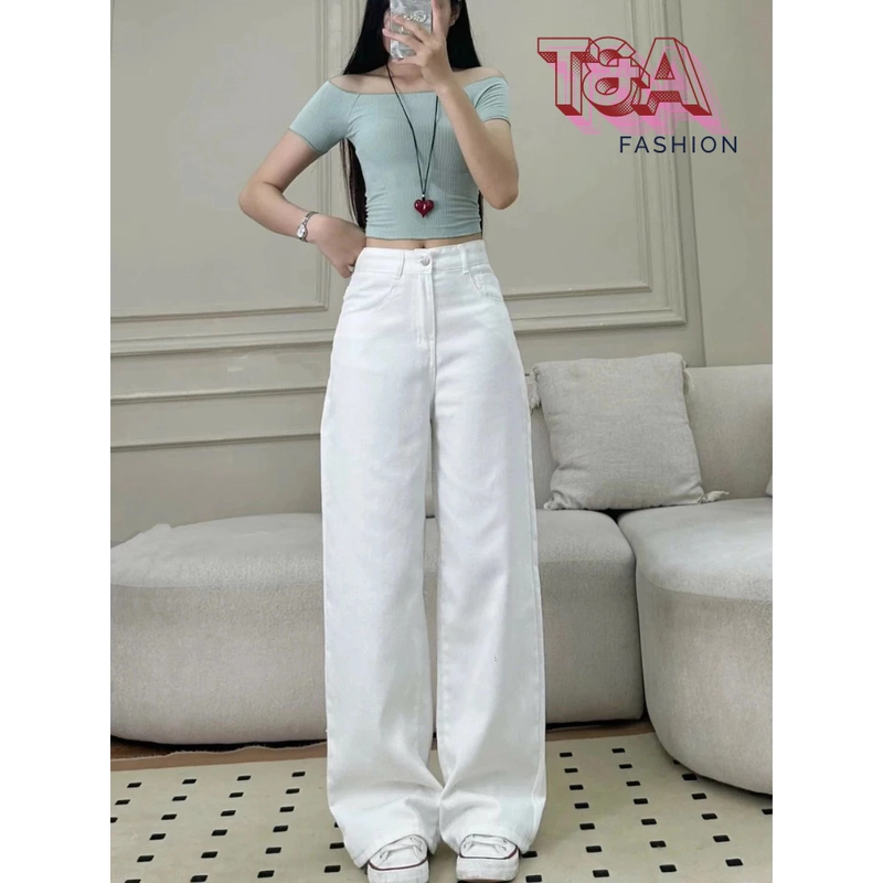 Quần jean nữ trắng size M 550878