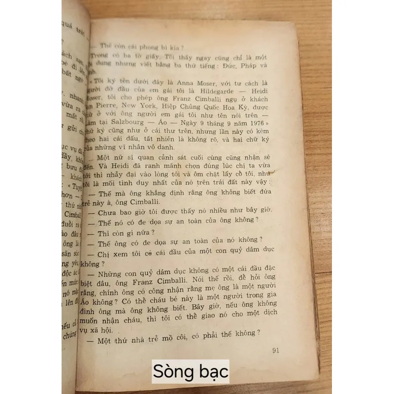 Tiểu thuyết Pháp: SÒNG BẠC (Tác giả: Paul-Loup Sulitzer) - 342 trang 715335