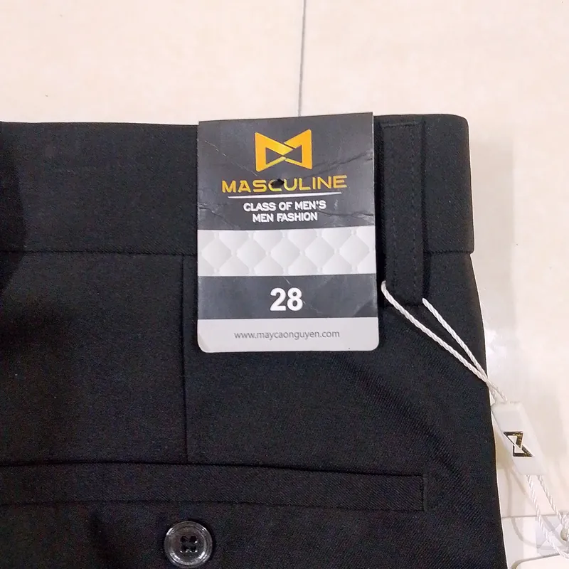 Quần âu nam đen Size 28 masculine 571032