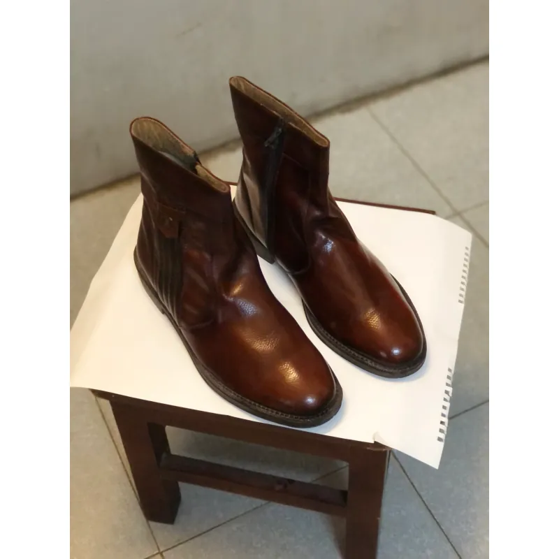 Giầy bốt Givano Da nâu 929777