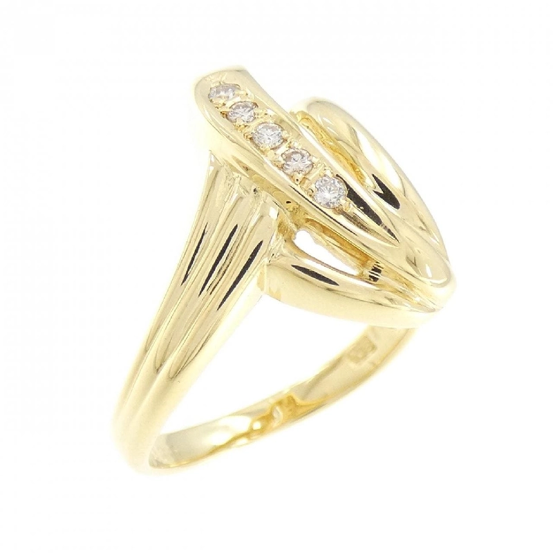 Nhẫn kim cương K18YG 0.05CT 671540