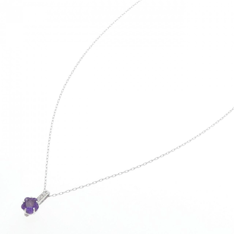 K18WG Mặt dây chuyền Amethyst - Hàng hiệu Authentic 863181