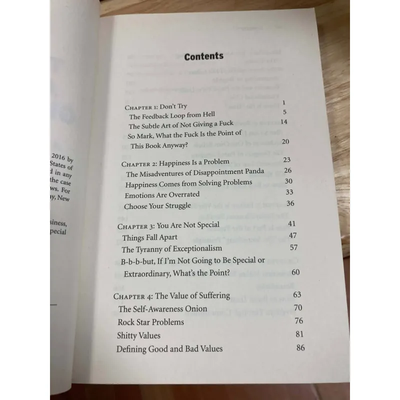 The Subtle Art Of Not Giving A F*ck - Mark Manson 933961