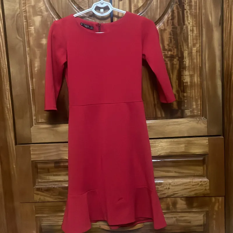 Váy đuôi cá zaza màu đỏ thẫm sz S 727025