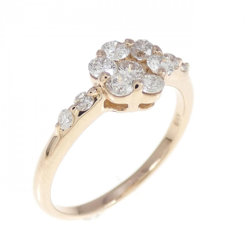 Nhẫn kim cương hoa K18PG 0.50CT 671736