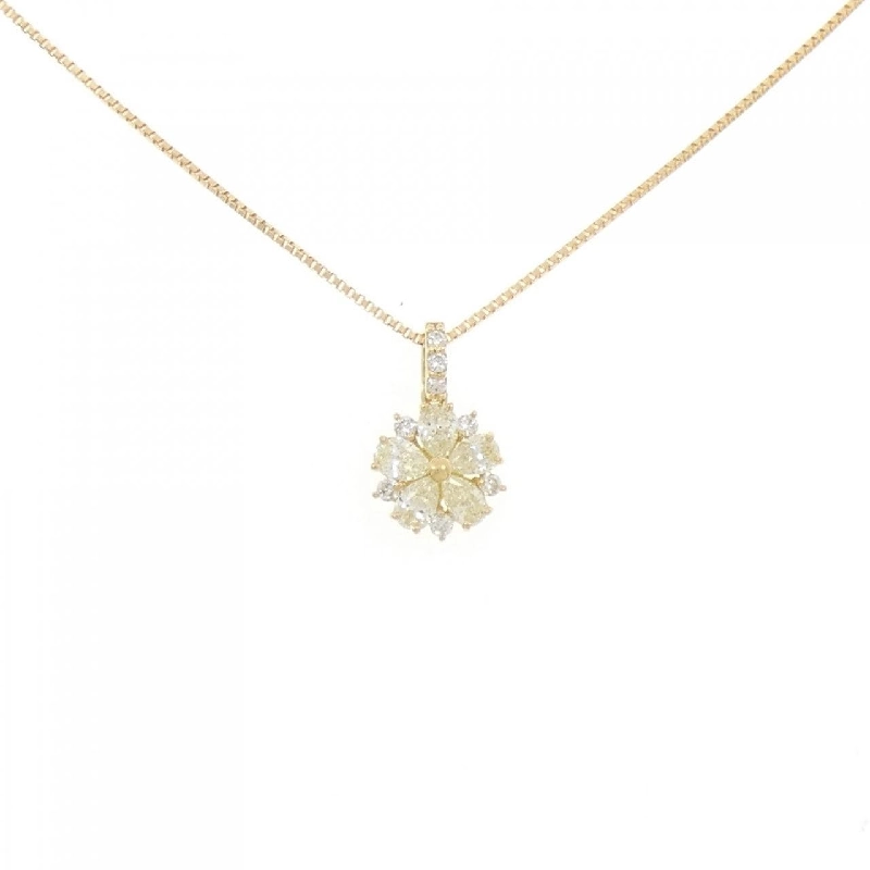 K18YG Hoa Hồng Kim Cương Dây Chuyền 0.30CT - Hàng hiệu Chính hãng 857858