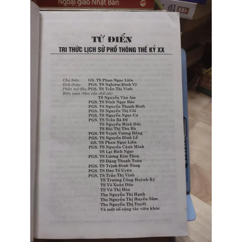 n sách: Từ điển Tri Thức Lịch Sử Phổ Thông TK XX -  Phan Ngọc Liên (A1) 570417