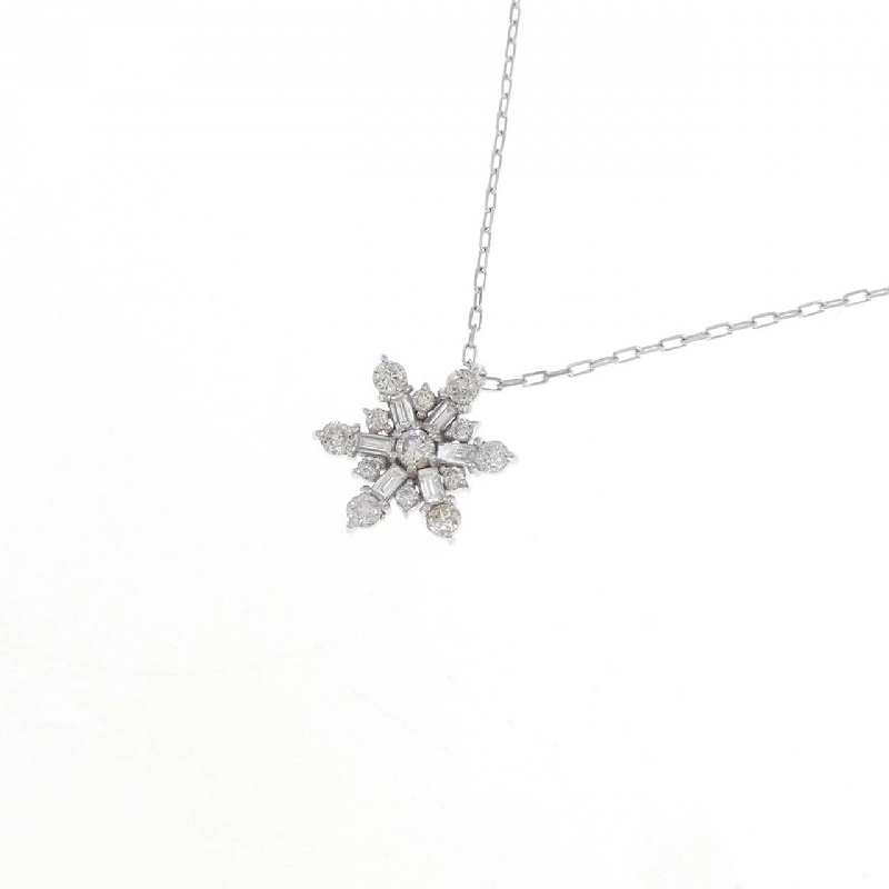 K18WG Tuyết Flake Kim Cương Dây Chuyền 0.30CT - Hàng hiệu Chính hãng 862705