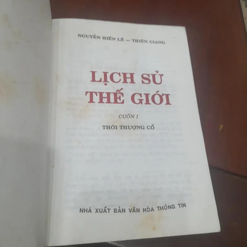 Nguyễn Hiến Lê, Thiên Giang - LỊCH SỬ THẾ GIỚI (trọn bộ 2 tập) 1033048