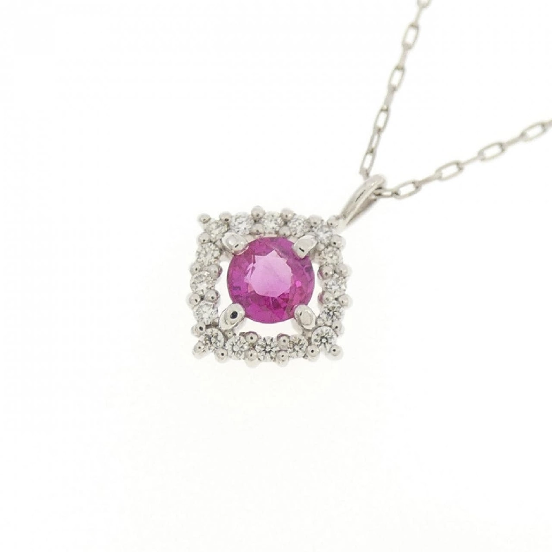Dây chuyền ruby PT950/PT900 0.17CT - Hàng hiệu Chính hãng 862113