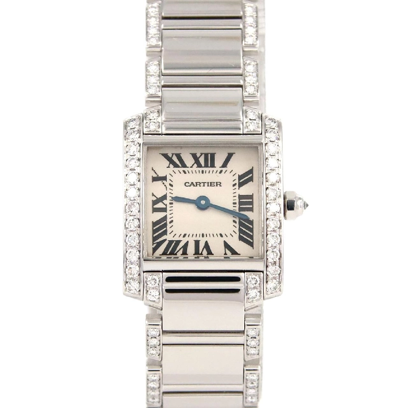 Cartier Tank Française SM WG/D･Bracelet Half D WE1002SC WG Quartz - Hàng hiệu Chính hãng 875412