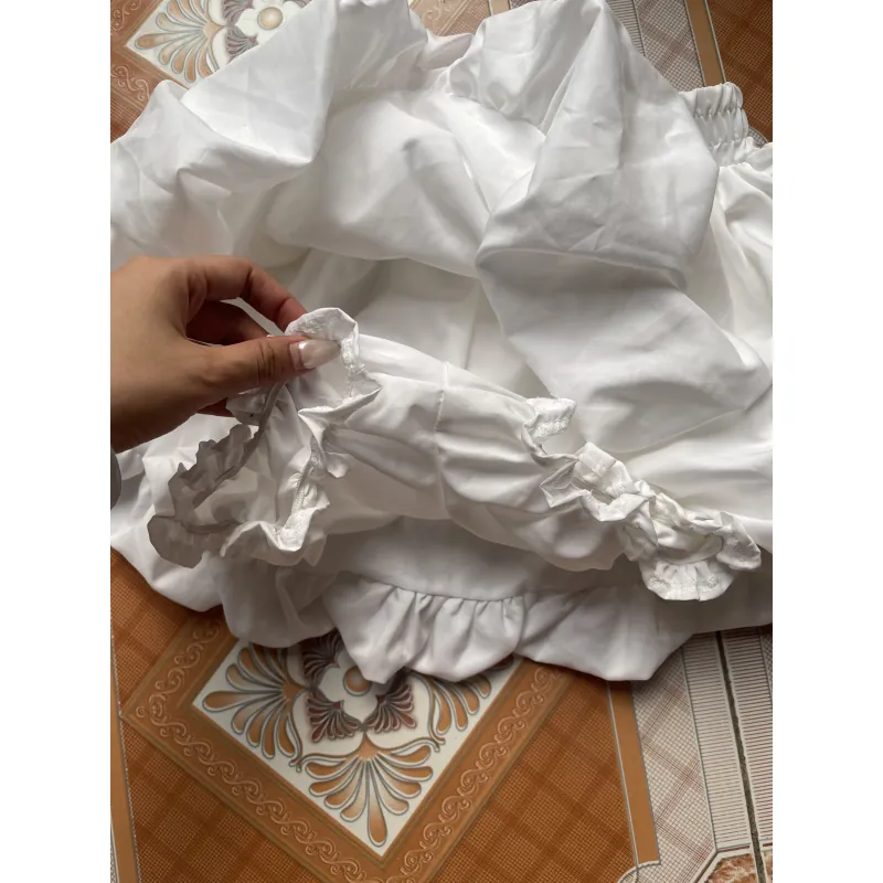 Chân Váy quần Bí Phồng Xoè Lụa Thoáng Mát kèm quần Bí trong 2024, quần váy form ngắn 1013542