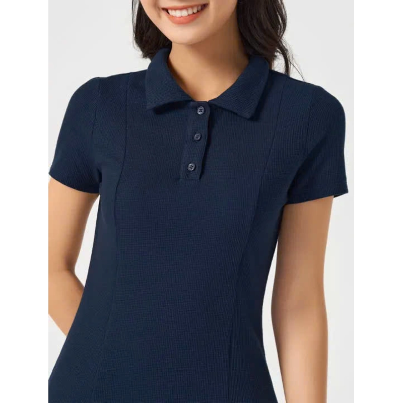 Váy ngắn liền CANIFA xanh navy 337805