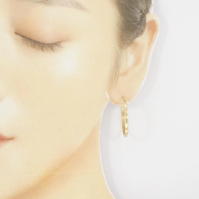 Bông tai hoop 750YG - Hàng hiệu Authentic 870725