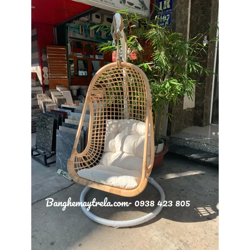 Ghế xích đu mây caro 754728