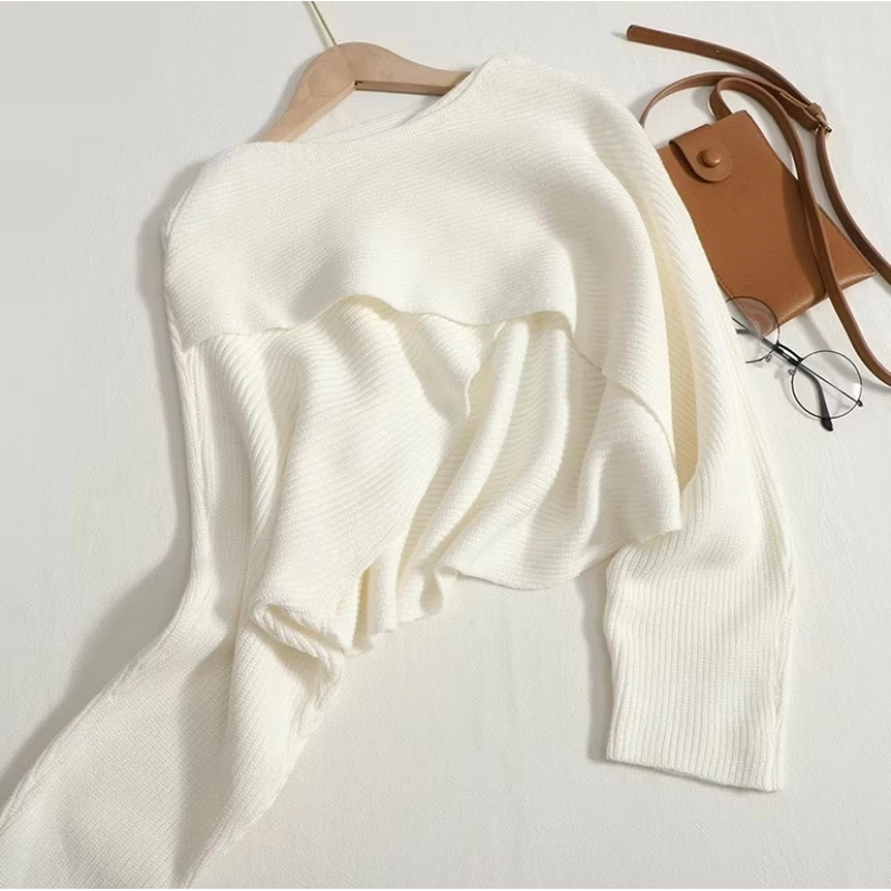 Áo len crop top lệch vai sang chảnh 496422