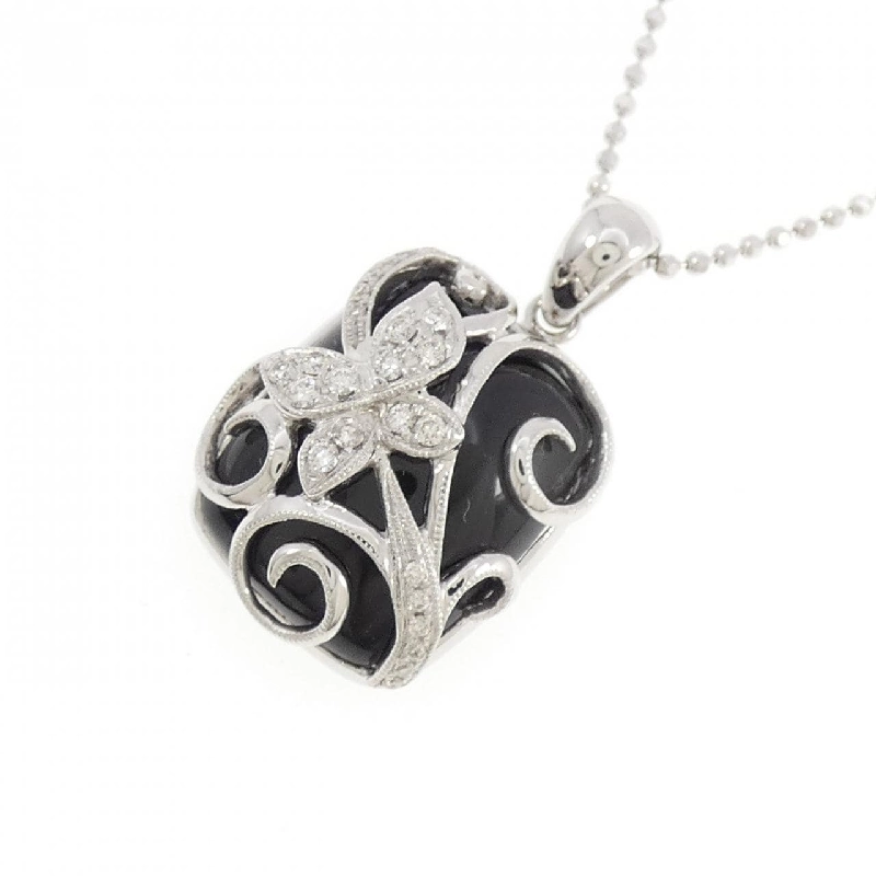 750WG/K18WG Onyx Necklace - Hàng hiệu Authentic 862999