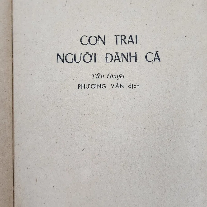 Tiểu thuyết CON TRAI NGƯỜI ĐÁNH CÁ, tác giả Latvia: Vilis Lacis 706223