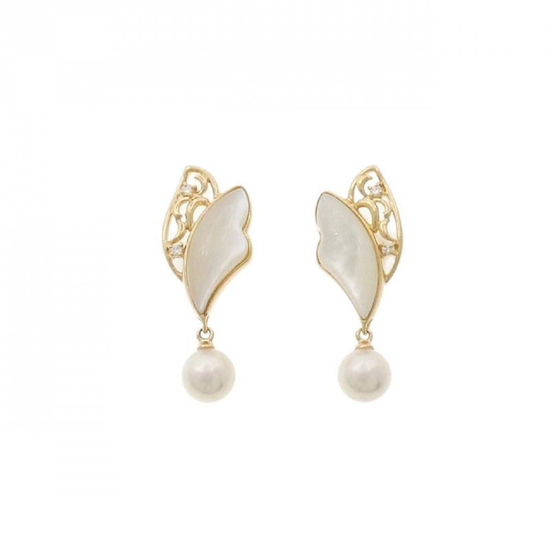 K18YG Đá màu Bông tai - Hàng hiệu Chính hãng 869015