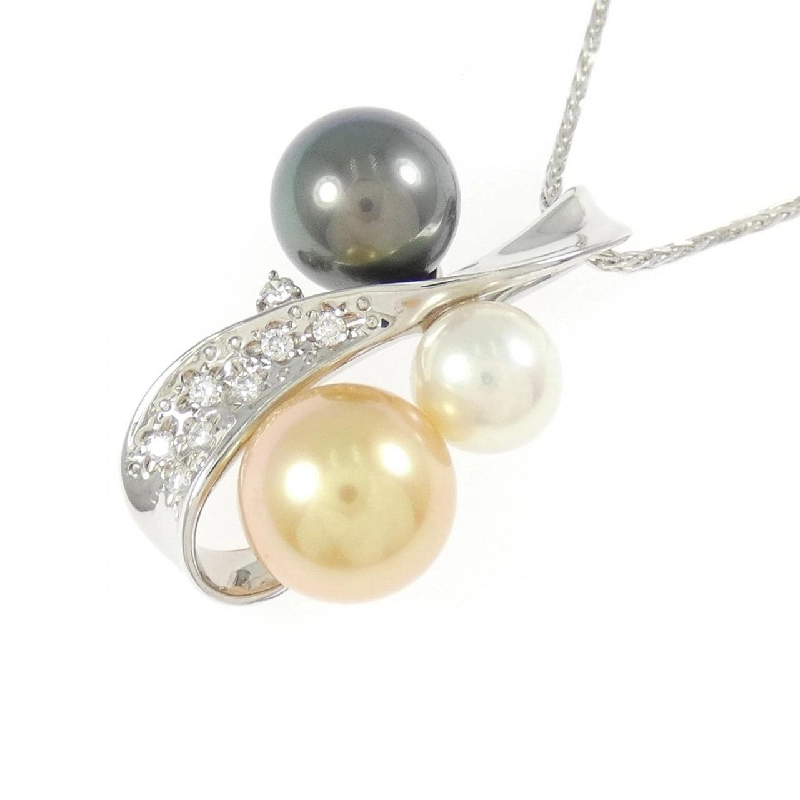 K18WG Dây chuyền ngọc trai - Hàng hiệu Authentic 862321