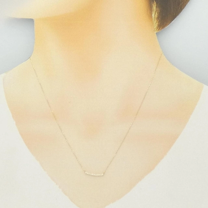 K18YG Dây chuyền kim cương 0.10CT - Hàng hiệu Chính hãng 862956