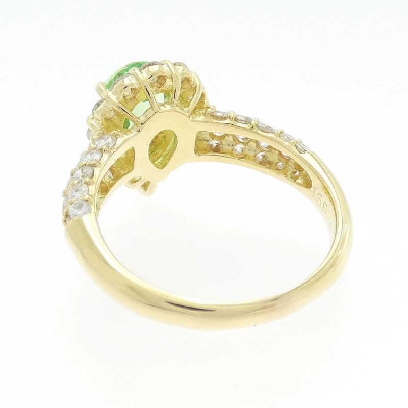 Nhẫn Garnet Xanh K18YG 1.55CT 667980