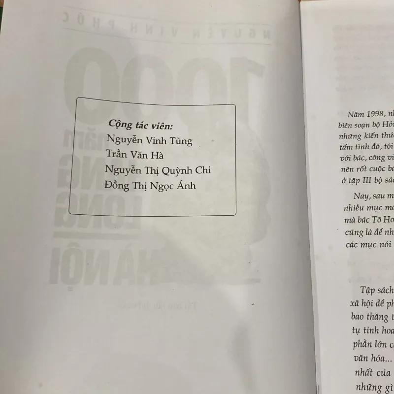 1000 NĂM THĂNG LONG - HÀ NỘI, bản bìa cứng 997692