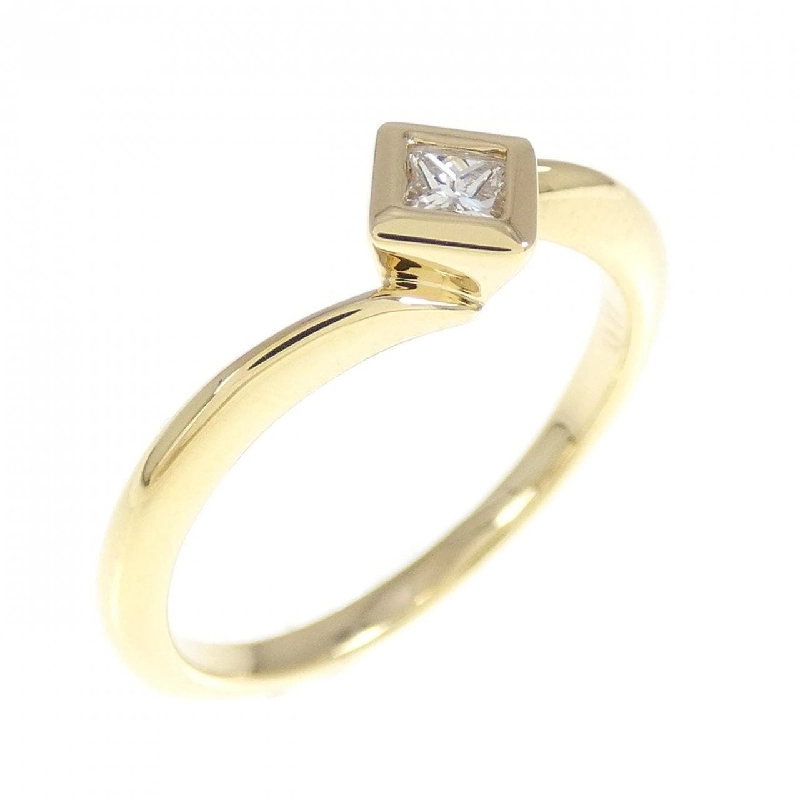 Nhẫn kim cương K18YG 0.11CT 670504