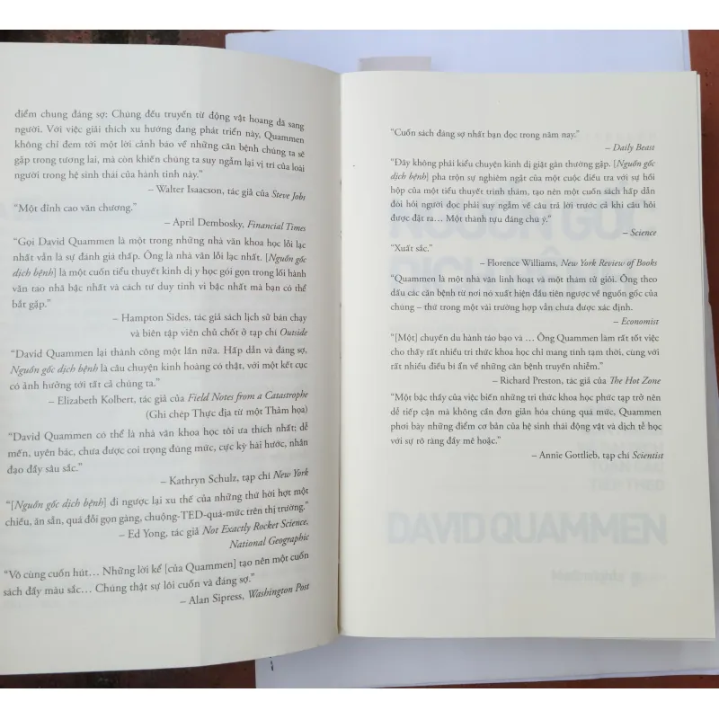 Nguồn gốc dịch bệnh  David Quammen 1023113