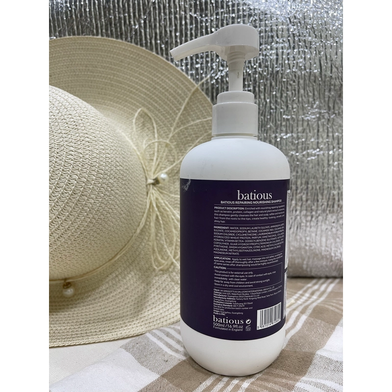 Dầu gội Batious nuôi dưỡng phục hồi tóc - 500ml (ko kèm dầu xả) 548667