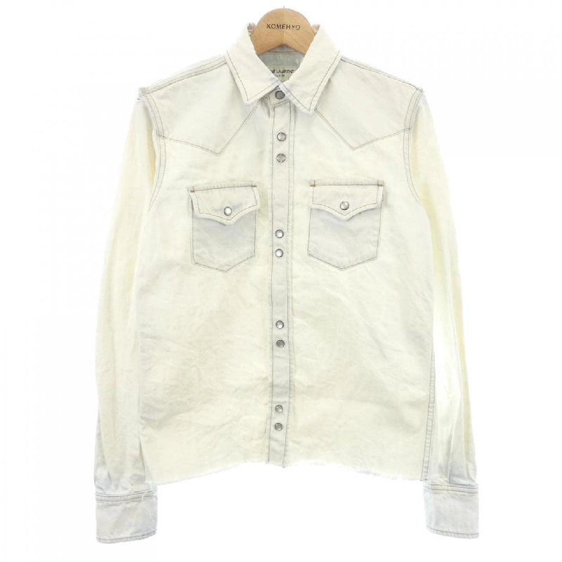 【Mã giảm giá】Áo khoác denim SAINT LAURENT 641173