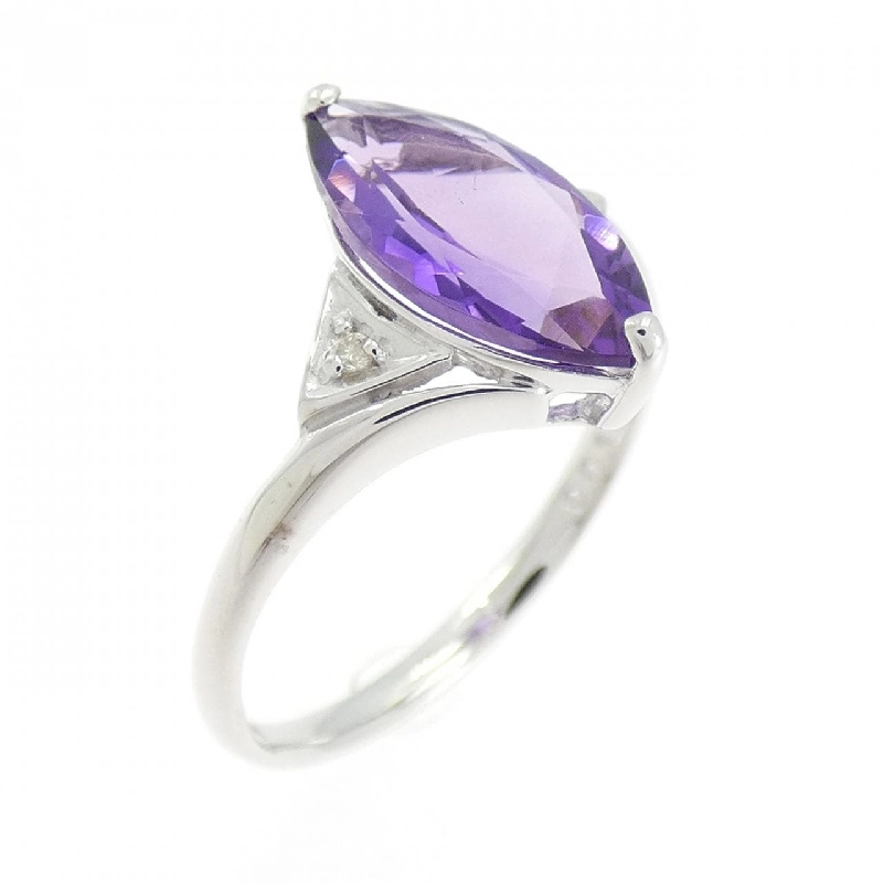 Nhẫn Amethyst K18WG - Hàng hiệu Authentic 851647