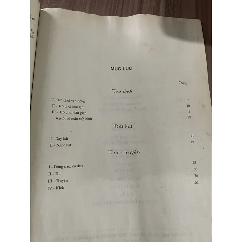 Tuyển tập TRÒ CHƠI, BÀI HÁT THƠ TRUYỆN MẪU GIÁO 5 - 6 Tuồi - Khổ lớn  689821