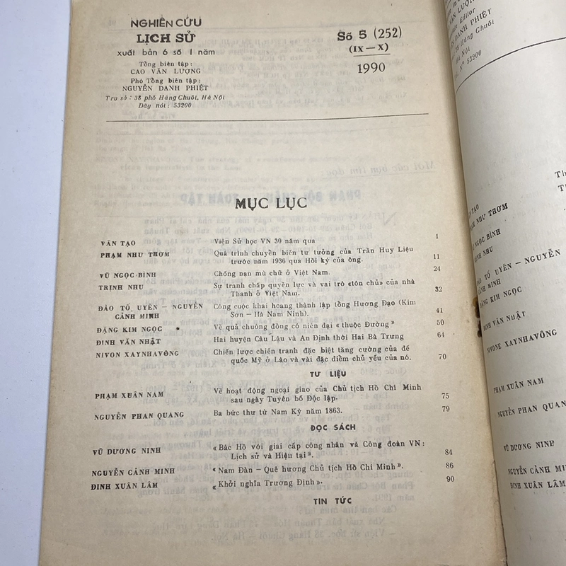 NGHIÊN CỨU LỊCH SỬ, SỐ 5-1990 471944