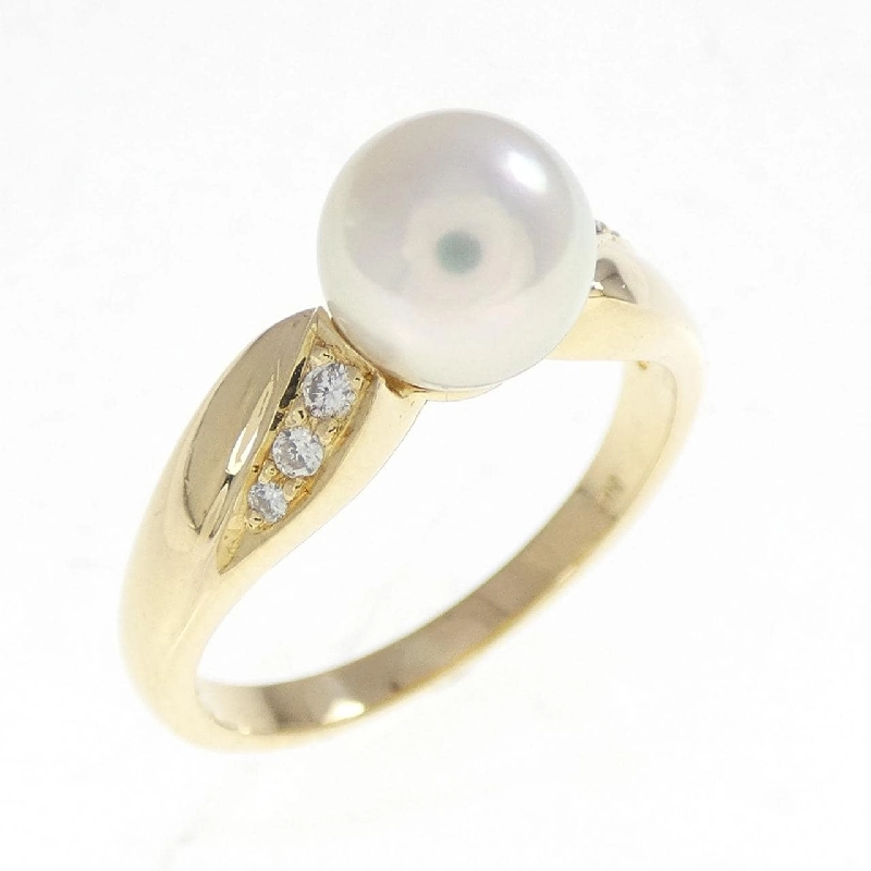 Nhẫn ngọc trai Akoya K18YG 6.9mm - Hàng hiệu Authentic 851304