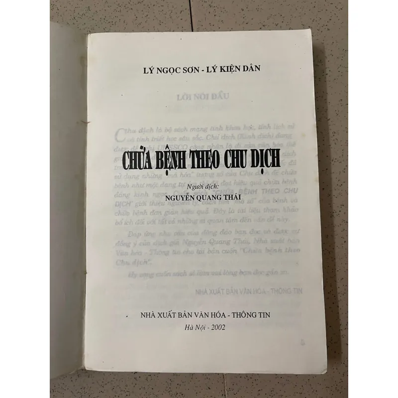 Chữa Bệnh Theo Chu Dịch 590396