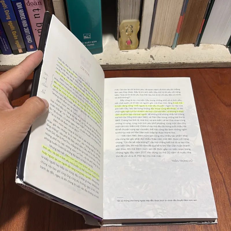 [Sách Bìa Cứng, Có Highlight] - II Tiểu Thuyết: Đêm Núm Sen - Trần Dần - 2017 907632