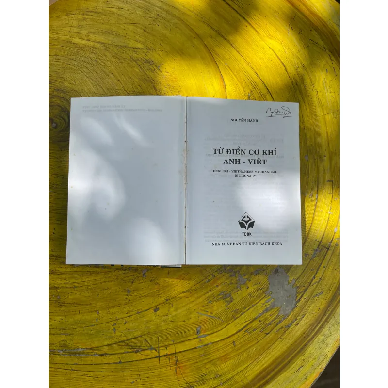 TỪ ĐIỂN CƠ KHÍ ANH- VIỆT - NGUYỄN HẠNH 731546