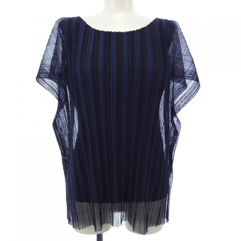 Pleats Please 2014 Layered Mesh Stripe PP41-JK675 7569022 Tunic - Hàng hiệu Authentic 774424