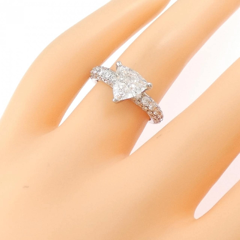 Nhẫn kim cương PT900 1.113CT E SI1 cắt hình đặc biệt - Hàng hiệu Authentic 873707